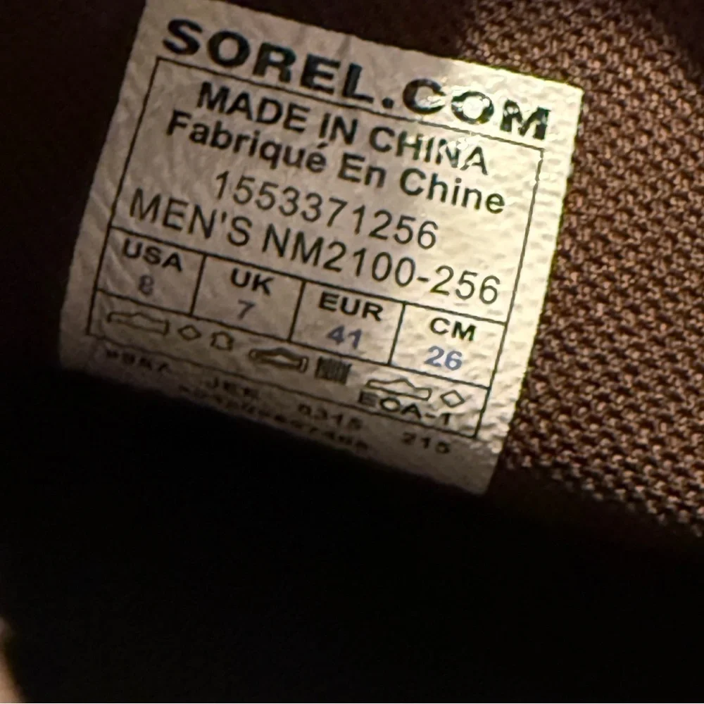Sorel Ankeny Mid Rise Hiking Boot Size 8 Men Leather Waterproof Outdoor Gorpcore